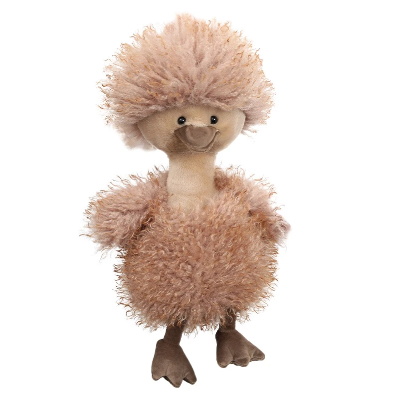 Sou entènèt jwèt Fluffy Curly kanna Plush jwèt