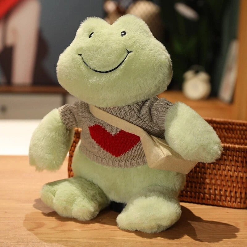 Furry Happy Frog Plush Toy Collection Furry Happy Frog Plush Toy Collection