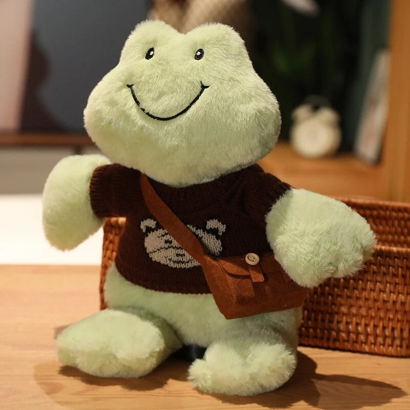 Furry Happy Frog Plush Toy Collection Furry Happy Frog Plush Toy Collection