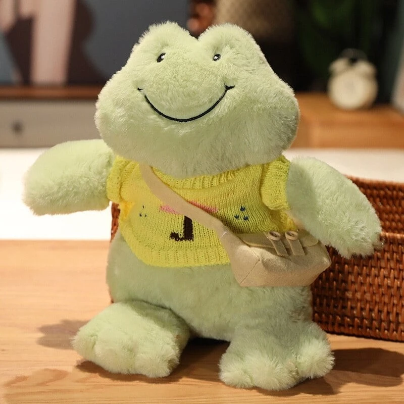 Furry Happy Frog Plush Toy Collection Furry Happy Frog Plush Toy Collection
