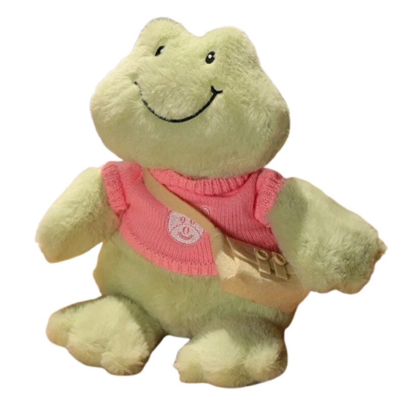 Furry Happy Frog Plush jwèt Koleksyon