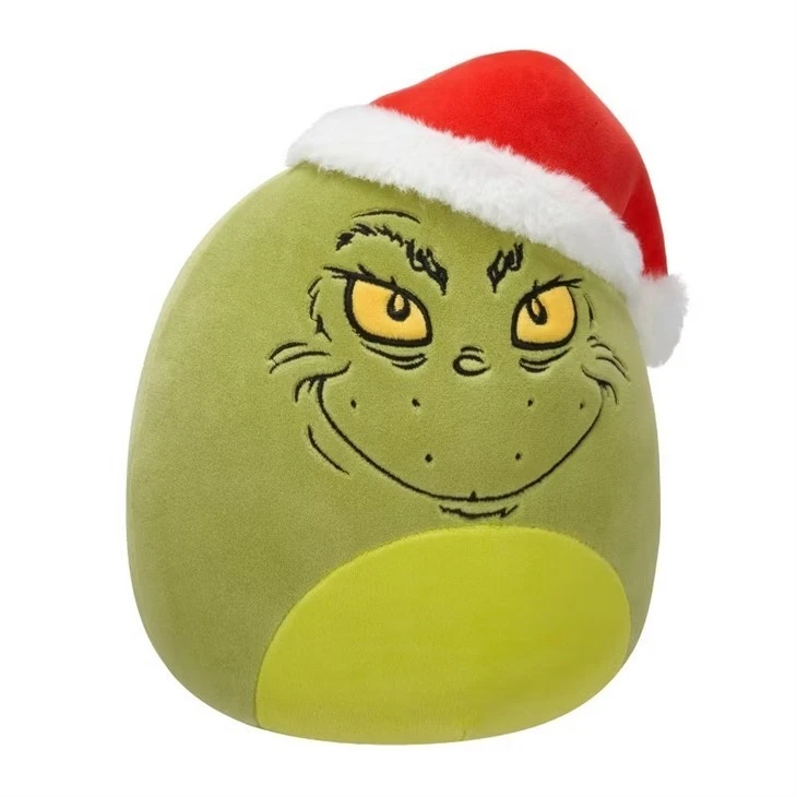 Grinch Plush Toy With Santa Hat Grinch Plush Toy With Santa Hat