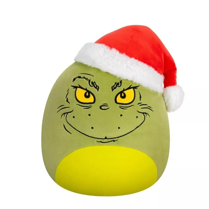 Jwèt Grinch Plush ak chapo Santa