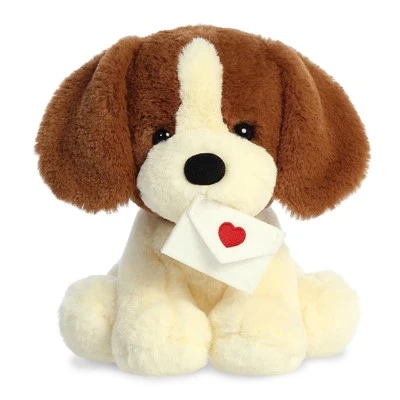 Dous chen ak lèt ​​renmen Valentine Plush jwèt